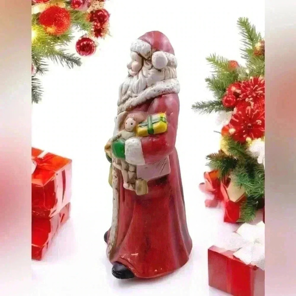 VTG Santa Clause Holding Bag And Toys Figurine 1990’s Steins - Picture 2 of 9